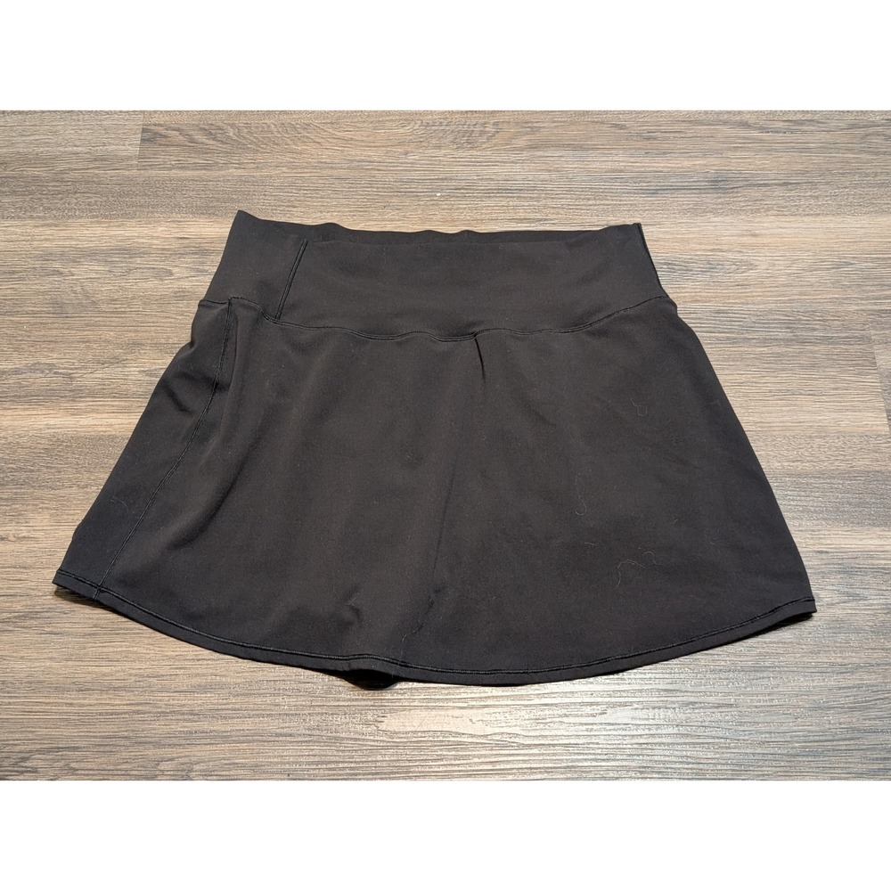 Vuori Halo Performance Skort Black Activewear Tennis Golf Skirt Womens Size L - Picture 4 of 4
